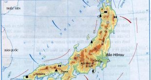 Bản đồ tự nhiên Nhật Bản